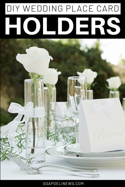 Easy Wedding Place Card Holders on a Budget Using Clothespins