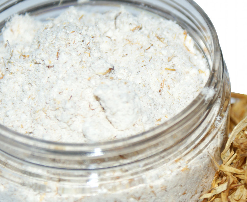 Calendula & Goat Milk Facial Scrub Recipe for Sensitive Skin