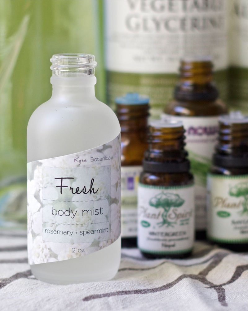 essential oil body mist