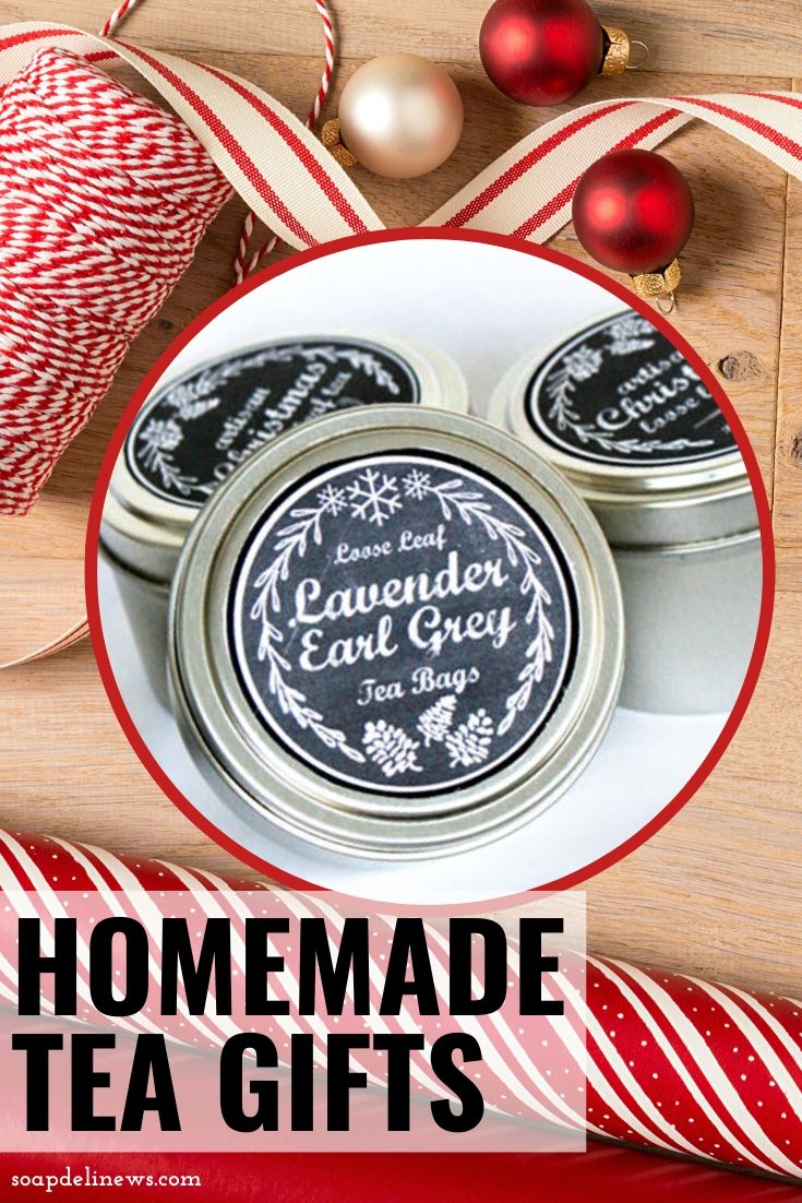 Homemade Tea Gifts for the Holidays with Printable Chalkboard Labels