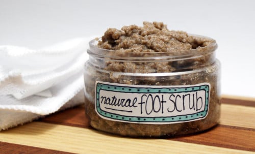 at home foot scrub for dry feet