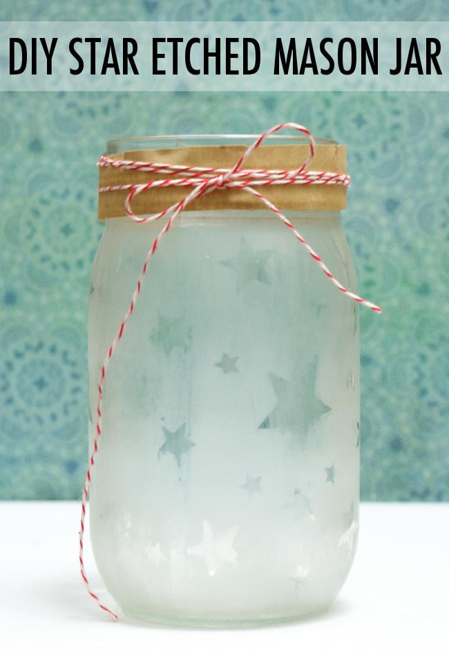 DIY Etched Glass Tutorial  Mason jar diy, Mason jar crafts, Jar diy