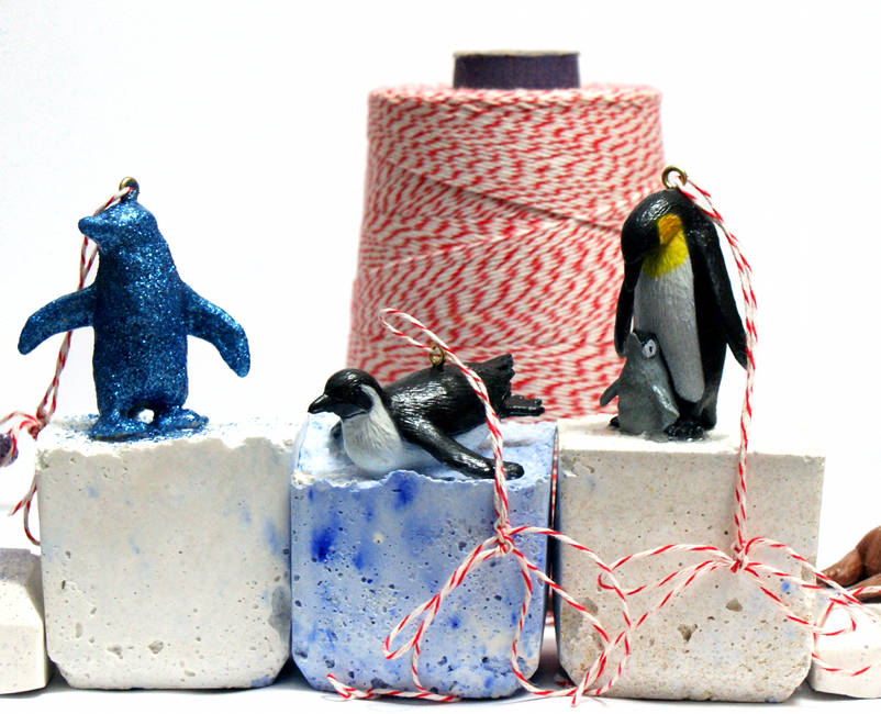 DIY Penguin Christmas Ornaments