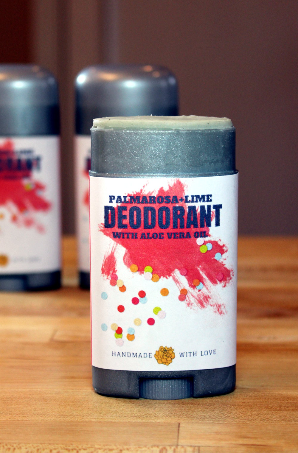Palmarosa + Lime Natural Deodorant Recipe with Aloe Vera Oil Soap