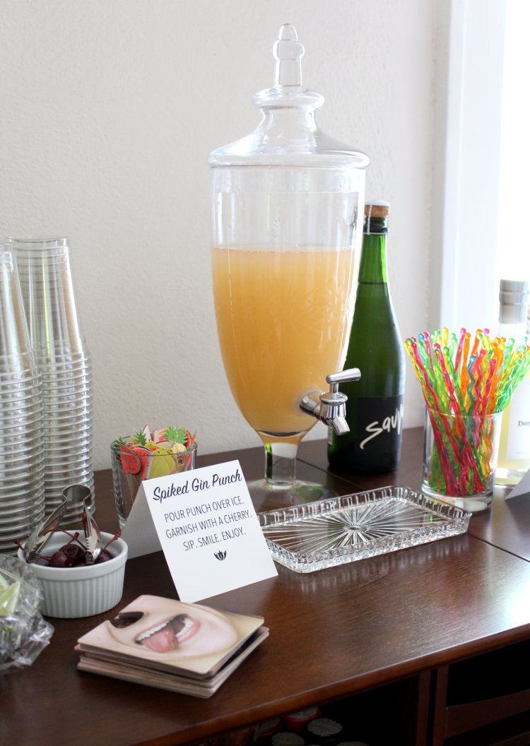 Party Pleasers Rooibos Peach Tea Rum Punch Recipe & Black Bean Dip