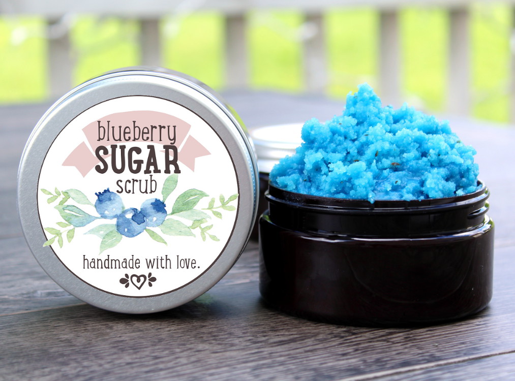 diy blueberry sugar scrub emulsified body scrub recipe