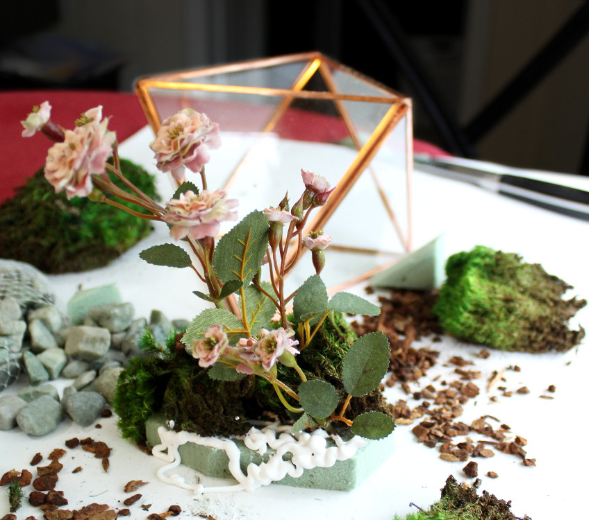 DIY Geometric Glass Terrarium with Faux Plants Soap Deli News