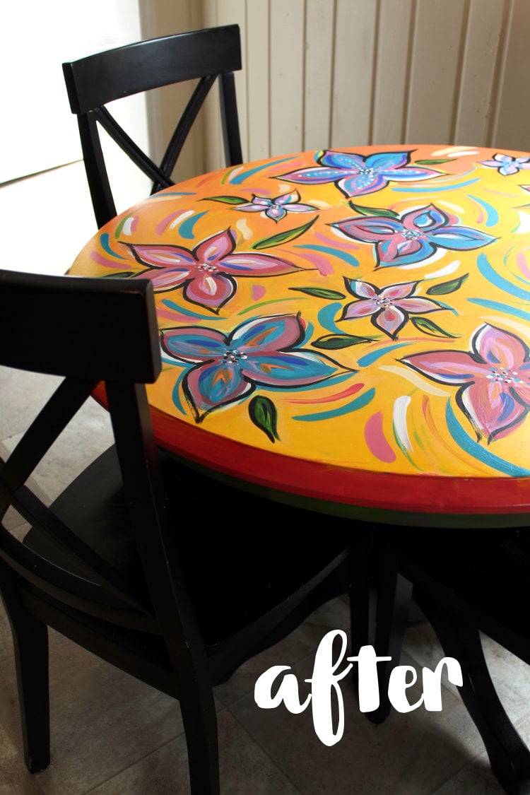 Kitchen Table Makeover (Or rather, how I brightened up my drab kitchen!)