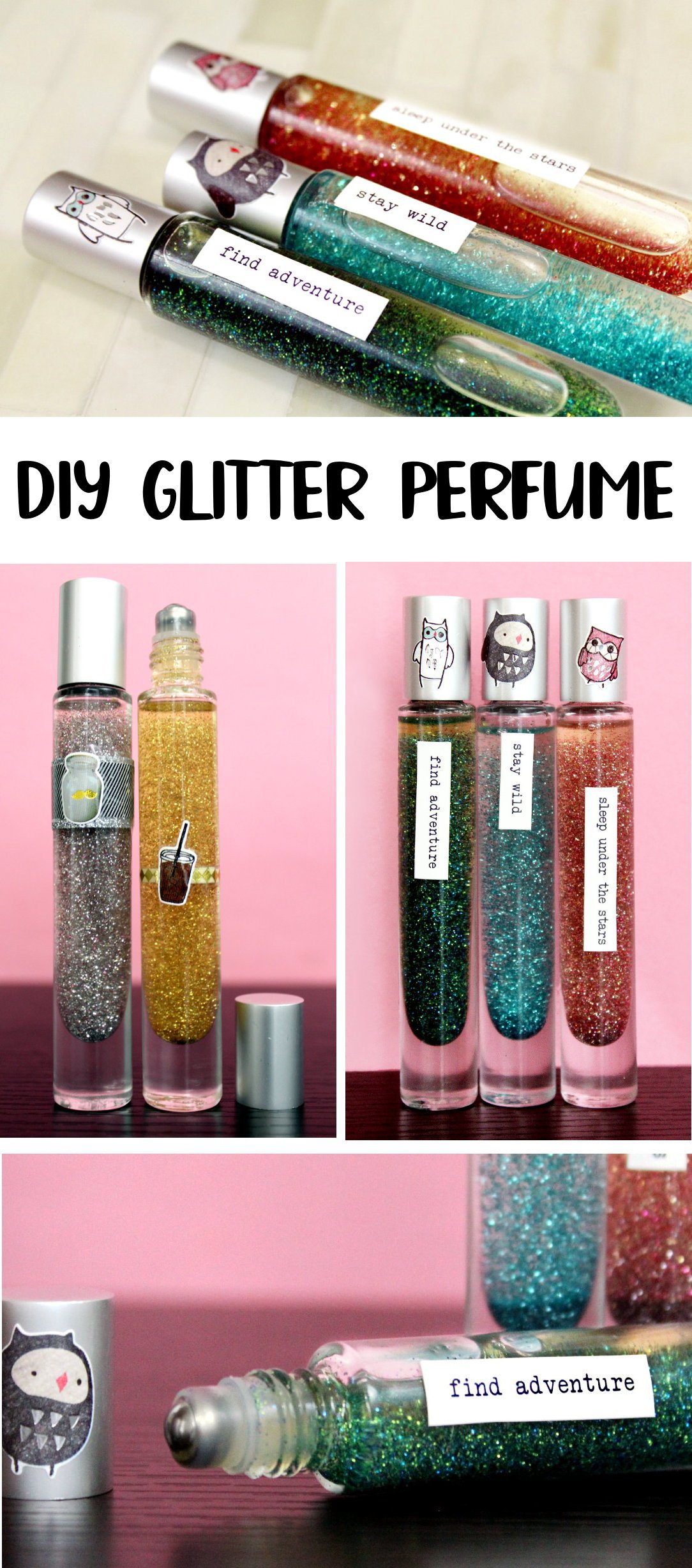 Pink discount glitter perfume