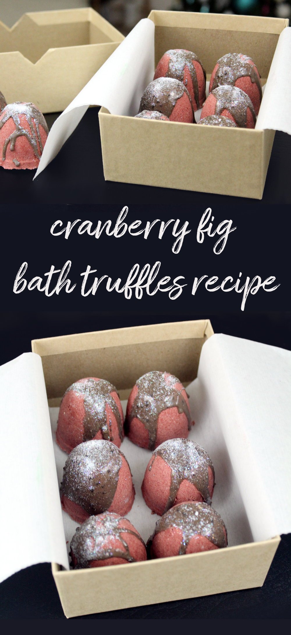 Cranberry Fig Bath Truffles & Holiday Gift Idea! This cranberry fig bath truffles recipe makes a lovely seasonal gift idea that's sure to give you a new appreciation for this tiny tart fruit! Plus discover some of my favorite food recipes for using cranberries when cooking and baking! #diy #cranberry #holidays #gifts #bathtruffles #giftideas #christmas #christmasgifts #holidaygifts #recipes
