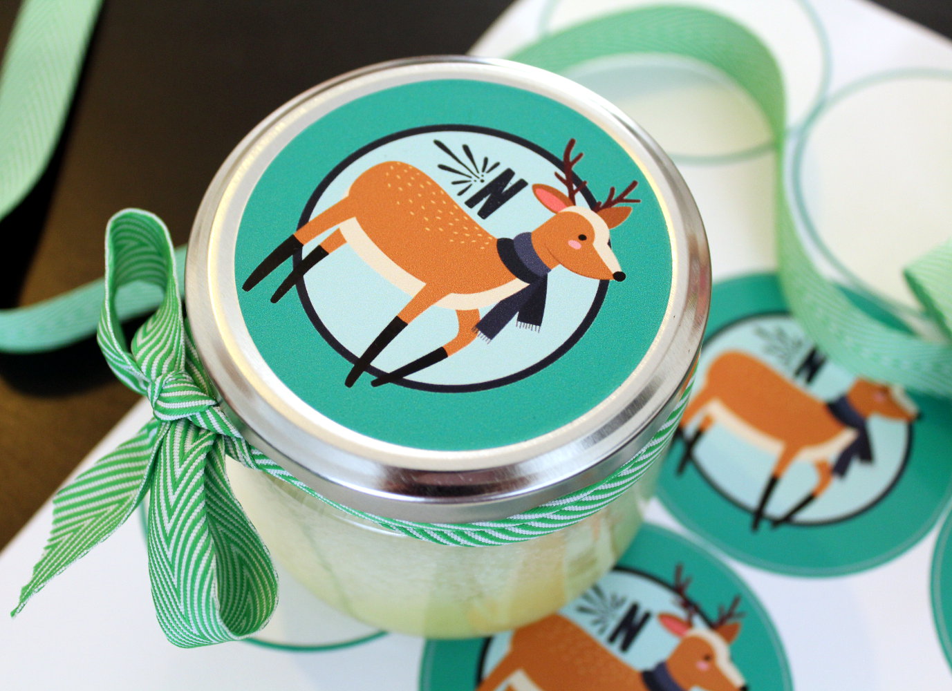 Easy Homemade Holiday Gifts with Personalized Sticker Labels