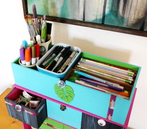 DIY Cardboard Organizer, Desk Organizer, Cardboard Crafts Easy