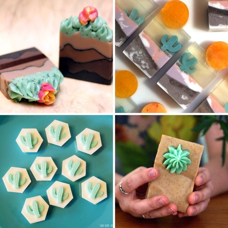Creative Cactus Soaps (To Buy or For DIY Soap Making Inspiration)