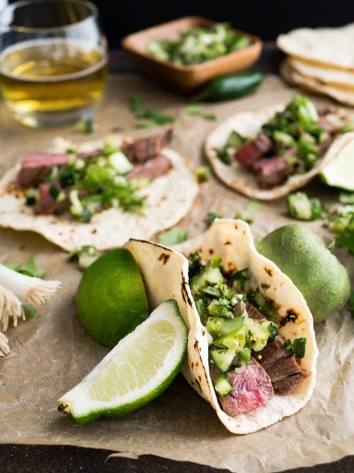 Flank Steak Tacos Recipe With Avocado Crema For Weeknight Dinners