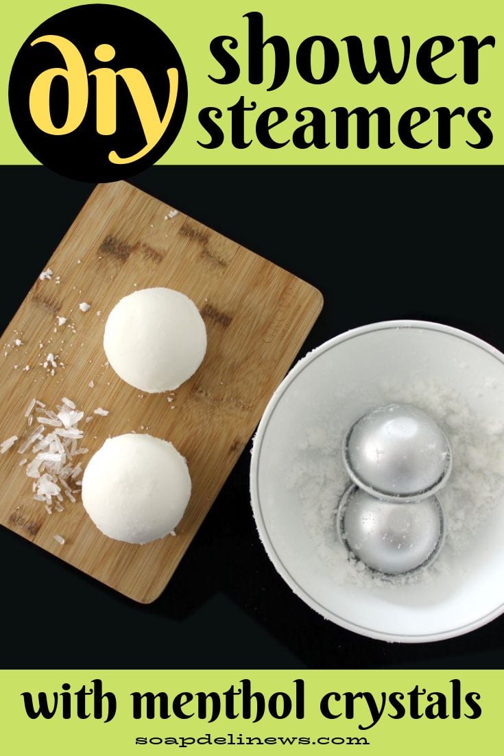 DIY Shower Steamers Recipe with Menthol Crystals