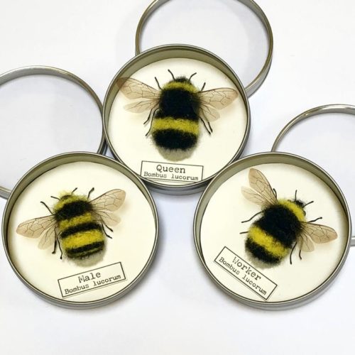 Bumblebee needle felting DIY craft kit