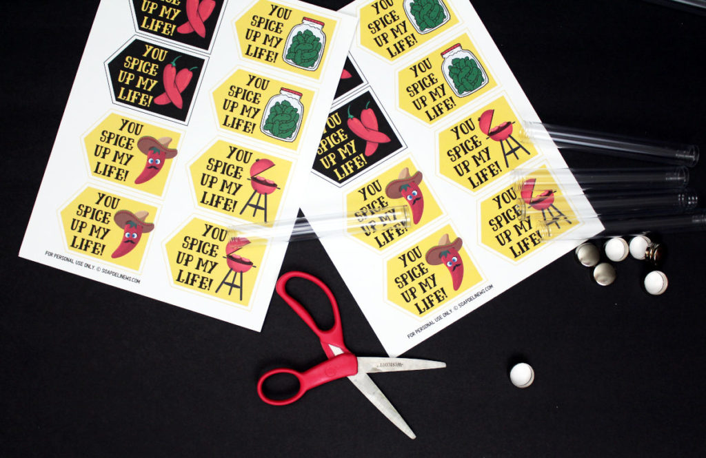 DIY Valentine's Day Gifts for Him with Printable Valentines (for Foodies)