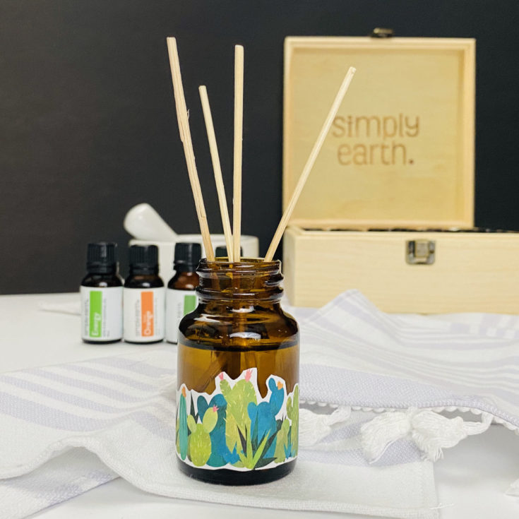 DIY Reed Diffuser with Essential Oils for natural nontoxic home fragrances
