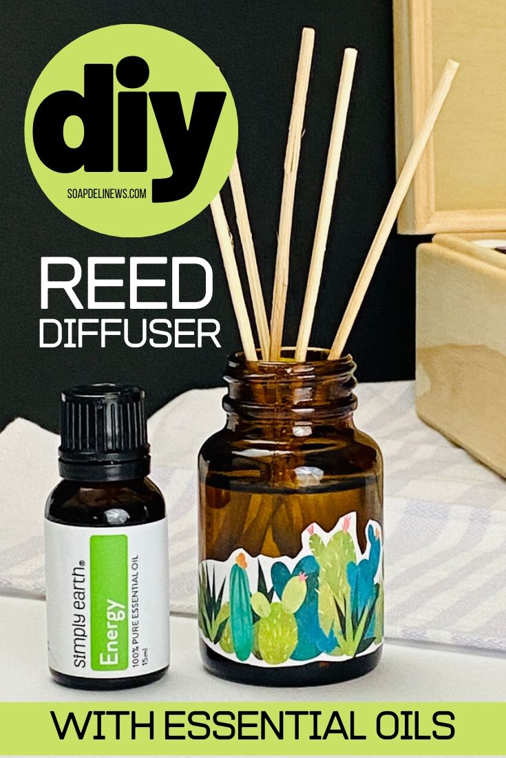 DIY Reed Diffuser with Essential Oils for natural nontoxic home fragrances