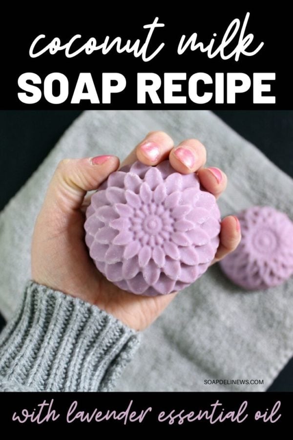 Coconut Milk and Water Cold Process Soap Recipe and DIY