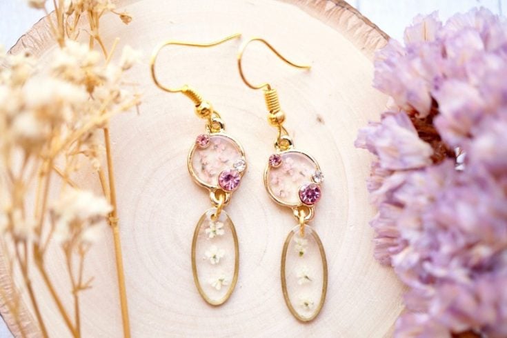 Botanical resin online jewelry