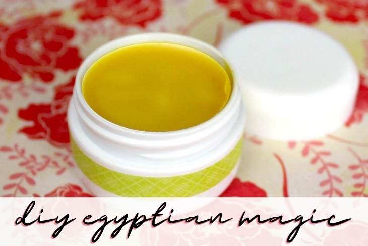 DIY Egyptian Magic Cream Recipe. Discover the uses and benefits of Egyptian Magic Cream plus learn how to make your own DIY Egyptian Magic Cream Recipe for your natural skin care routine. A magical all purpose skin and hair treatment that moisturizes and nourishes skin, tames frizzy hair and even removes makeup naturally. Enjoy all of the natural DIY beauty benefits of this homemade magic beauty balm recipe when your craft your own homemade salve recipe with bee propolis.