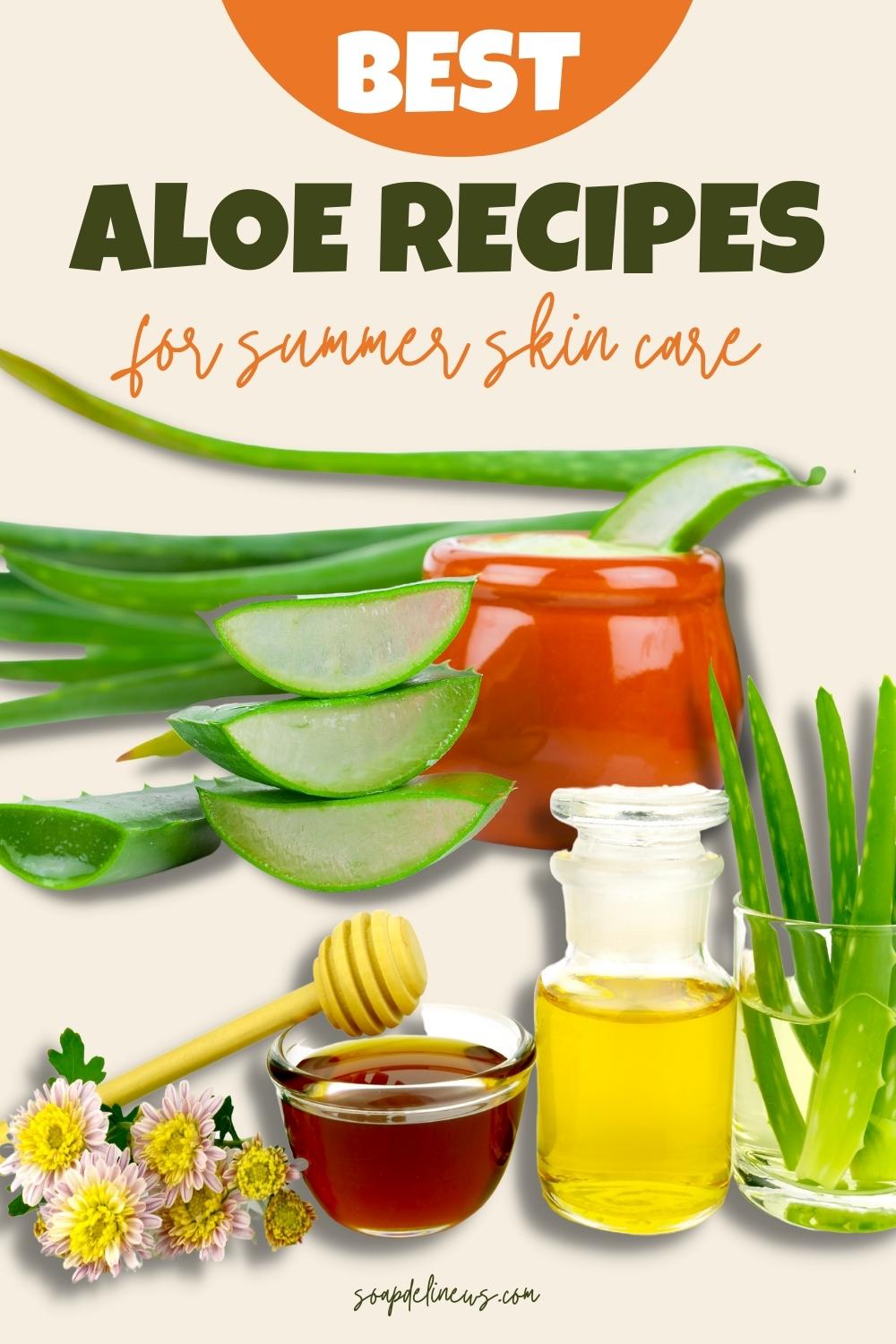 Aloe Recipes for Summer Skin Care Plus Aloe Vera Benefits
